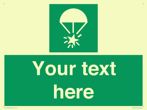 Custom sign safe condition Rocket parachute flare